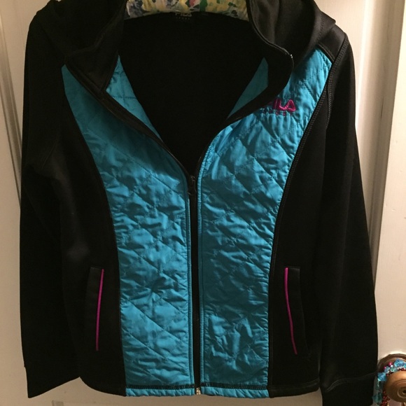 Fila girl’s hooded jacket, size L (14) - Picture 2 of 7